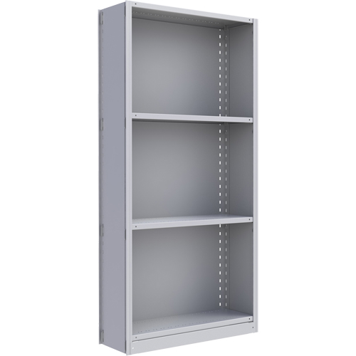 Interlok Shelving Unit, Steel, Boltless, 800 lbs. Capacity, 36" W x 76" H x 24" D Waymarc Industries Inc