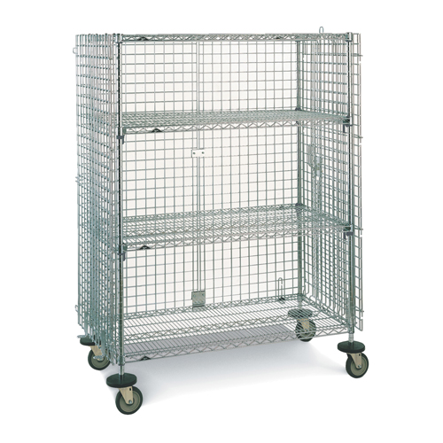 Wire Shelf Cart, Chrome Plated, 21-1/2" x 68-1/2" x 40", 500 lbs. Capacity Waymarc Industries Inc