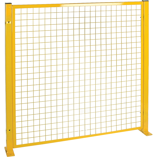 Protecteur de p&eacute;rim&egrave;tre de style treillis, 4' h x 4' la, Jaune Waymarc Industries Inc