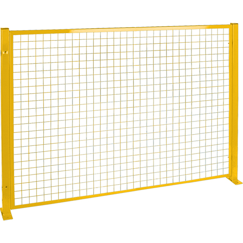 Mesh Style Perimeter Guard, 4' H x 8' W, Yellow Waymarc Industries Inc