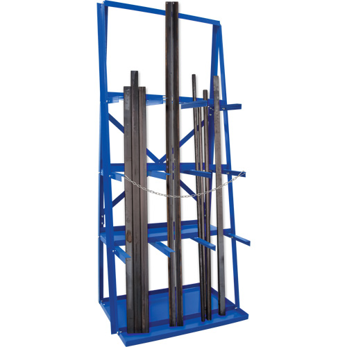 Bar Storage Rack, Vertical, 3 Levels, 36" W x 24" D x 84" H, 3000 lbs. Cap. Waymarc Industries Inc
