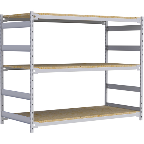 Metalware Wide Span Record Storage Shelving, Steel, 3 Shelves, 72" W x
