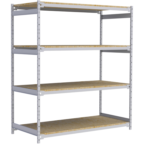 &eacute;tag&egrave;re-classeur de grande largeur, Acier, 4 Tablettes, 72" la x 32" p x 84" h Waymarc Industries Inc