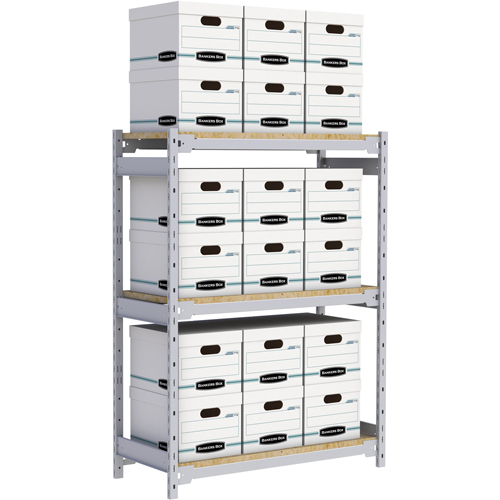 &eacute;tag&egrave;re-classeur de grande largeur, Acier, 3 Tablettes, 42" la x 18" p x 60" h Waymarc Industries Inc