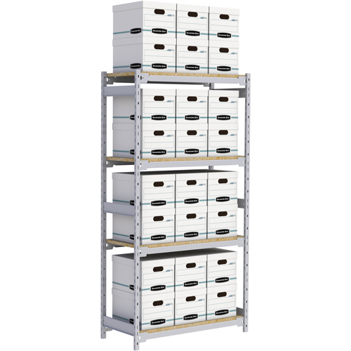 &eacute;tag&egrave;re-classeur de grande largeur, Acier, 4 Tablettes, 42" la x 18" p x 84" h Waymarc Industries Inc