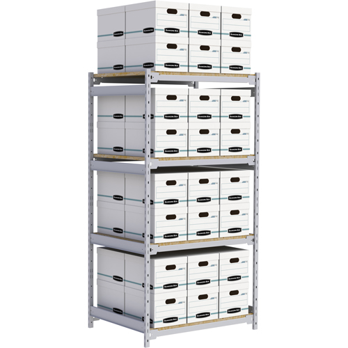 &eacute;tag&egrave;re-classeur de grande largeur, Acier, 4 Tablettes, 42" la x 32" p x 84" h Waymarc Industries Inc