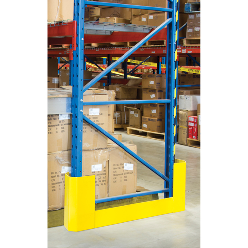 Protecteurs d'all&eacute;es de rayonnages, 3" la x 53" lo x 16" h, Jaune s&eacute;curit&eacute; OSHA Waymarc Industries Inc