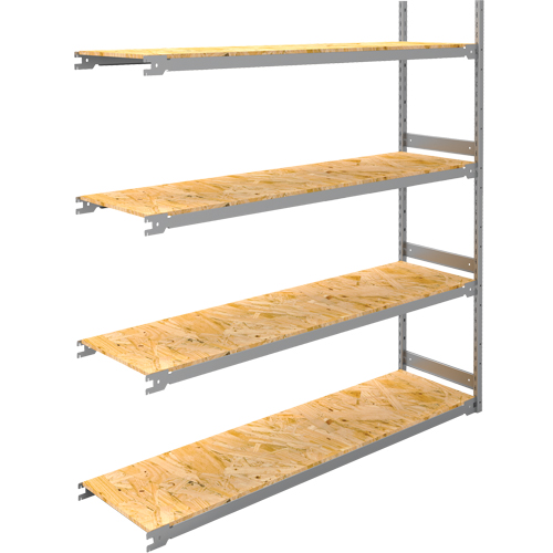 &eacute;tag&egrave;re-classeur de grande largeur, Acier, 4 Tablettes, 72" la x 18" p x 84" h, Ensemble Ajout Waymarc Industries Inc