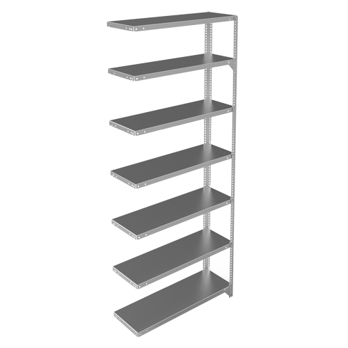 &eacute;l&eacute;ment de rayonnage, Acier galvanis&eacute;, Montant &agrave; fente, Capacit&eacute; 400 lb, 36" la x 84" h x 12" p Waymarc Industries Inc