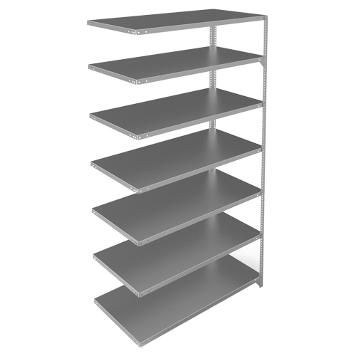 &eacute;l&eacute;ment de rayonnage, Acier galvanis&eacute;, Montant &agrave; fente, Capacit&eacute; 275 lb, 48" la x 84" h x 24" p Waymarc Industries Inc