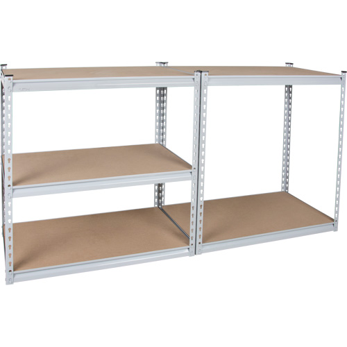 Heavy-Duty Shelving, Steel, Boltless, 1200 lbs. Capacity, 36" W x 72" H x 18" D Waymarc Industries Inc