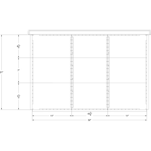 Cabinet d'entreposage &agrave; tiroirs int&eacute;gr&eacute; Interlok Waymarc Industries Inc