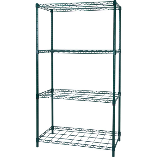 Dry Rack Shelving, 4 Tiers, 36" W x 63" H x 18" D Waymarc Industries Inc