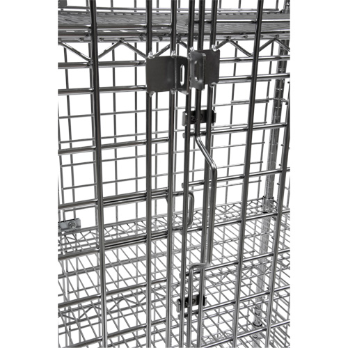 Chariot de s&eacute;curit&eacute;, Chrom&eacute;, 48" x 69" x 24", Capacit&eacute; 500 lb Waymarc Industries Inc