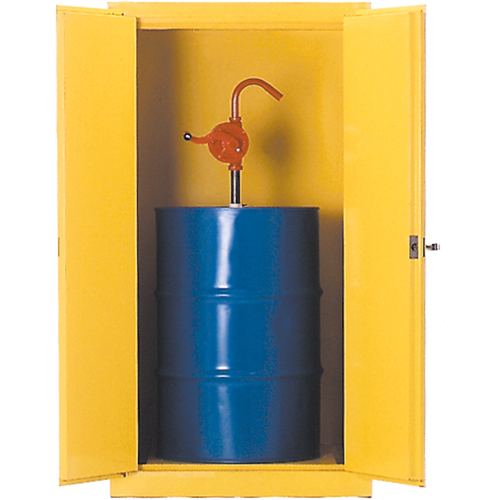 Armoires de s&eacute;curit&eacute; pour barils, Capacit&eacute; de 55 gal. US, Jaune Waymarc Industries Inc