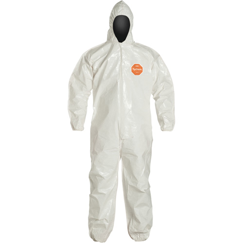 Tychem&reg; 4000 Coveralls, Large, White Waymarc Industries Inc