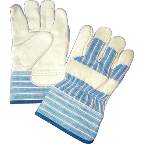 Gants doubl&eacute;s, Taille unique, Paume en Cuir fleur de vache, Doublure en Molleton de coton Waymarc Industries Inc