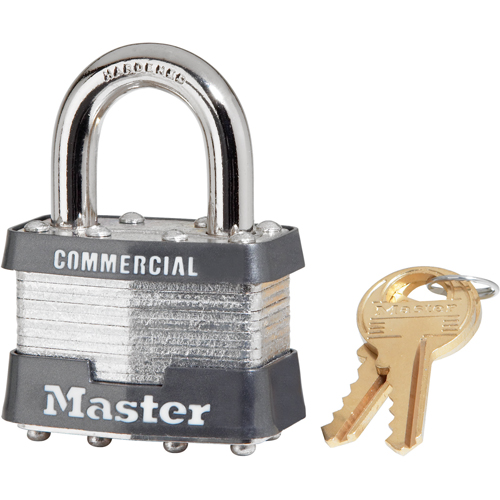 Commercial Padlocks, Keyed Different, Laminated Steel, 1-9/16" Width Waymarc Industries Inc