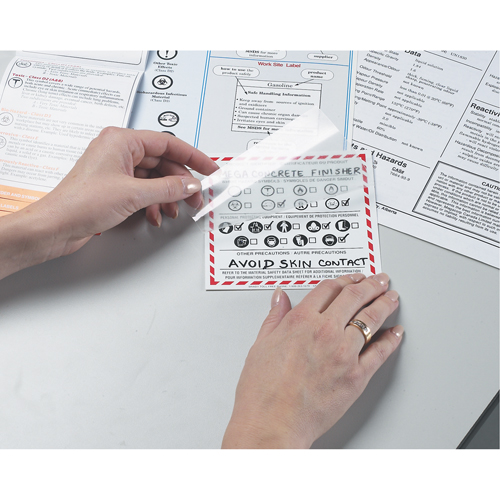OTS WHMIS Labels, Vinyl, Sheet, 4" L x 2" W Waymarc Industries Inc