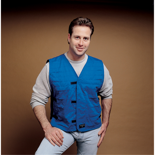 ALLEGRO INDUSTRIES Cooling Vests With Insert Pockets, Large, Royal Blue Waymarc Industries Inc