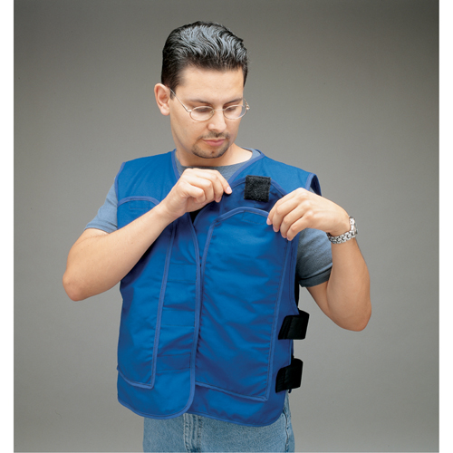 ALLEGRO INDUSTRIES Cooling Vests with Insert Pockets, Large, Royal Blue Waymarc Industries Inc