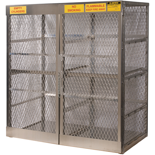 Armoires en aluminium pour bouteilles GPL, nbre de bouteilles: 16, 60" , 32" , 65" , Argent Waymarc Industries Inc