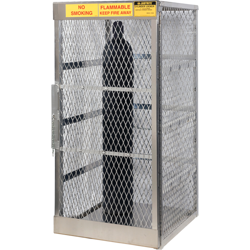 Armoires en aluminium pour bouteilles GPL, nbre de bouteilles: 10, 30" , 32" , 65" , Argent Waymarc Industries Inc