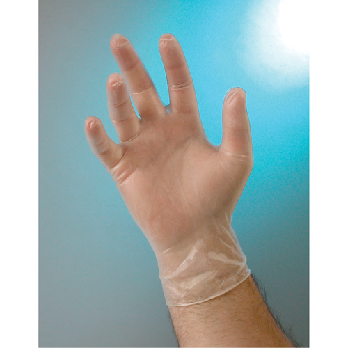Examination Grade Gloves, Small, Vinyl, 4-mil, Powder-Free, Clear, Class 2 Waymarc Industries Inc