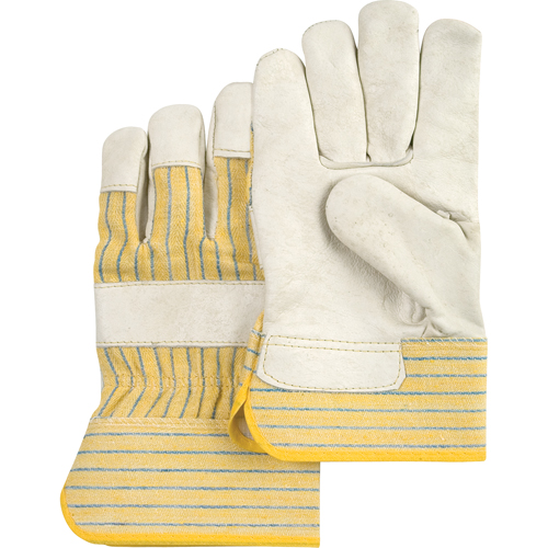 Standard-Duty Dry-Palm Fitters Gloves, X-Large, Grain Cowhide Palm, Cotton Inner Lining Waymarc Industries Inc