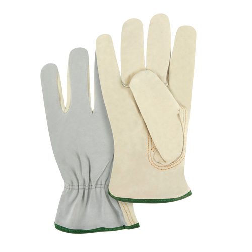 Gants de conducteur &agrave; dos fendu, Moyen, Paume en Cuir fleur de vache Waymarc Industries Inc