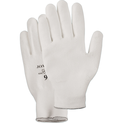 Gants enduit &agrave; paume tricot&eacute;e blanc, Taille Petit/7, Rev&ecirc;tement Polyur&eacute;thane, Enveloppe en PEHP, EN 388 niveau 2 Waymarc Industries Inc