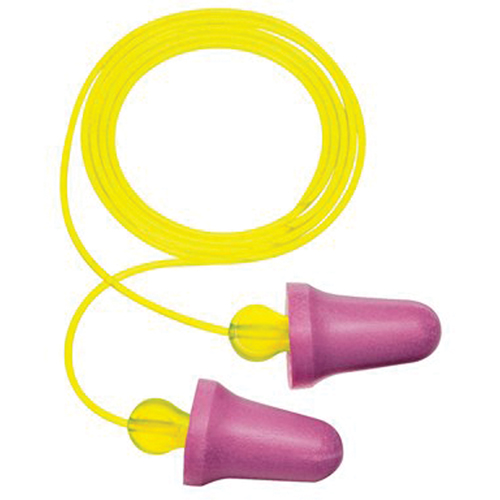 Bouchons d'oreilles en mousse sans contact E-A-R, Paire - Sac en poly, Avec cordon Waymarc Industries Inc