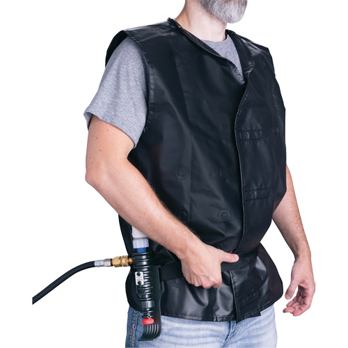 ALLEGRO INDUSTRIES Vortex Cooling Vest, Large, Black Waymarc Industries Inc