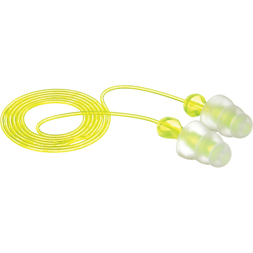 E-A-R Tri-Flange Reusable Earplugs, Corded, Bulk - Polybag, 26 dB NRR, One-Size Waymarc Industries Inc