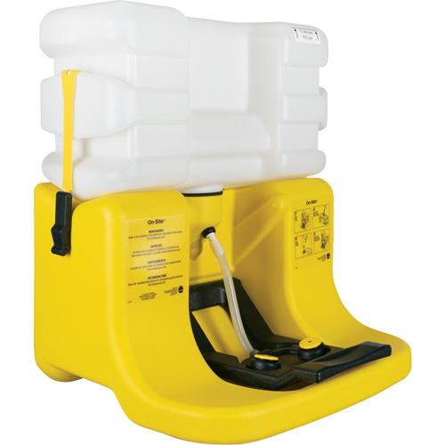 Douche oculaire On-Site, Aliment&eacute; par gravit&eacute;, Capacit&eacute; 7 gal., Conformit&eacute; ANSI Z358.1 Waymarc Industries Inc