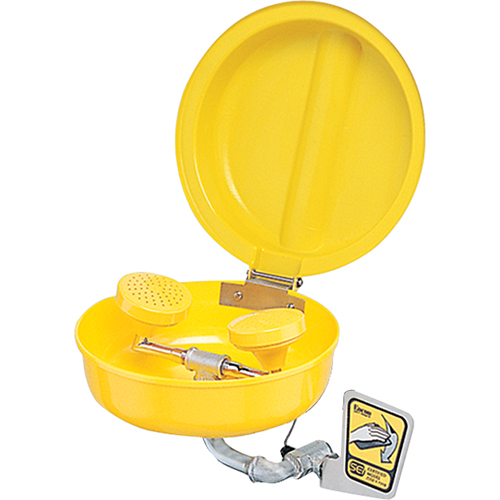 Eye/Face wash With Cover, Wall-Mount Installation, Plastic Bowl Waymarc Industries Inc