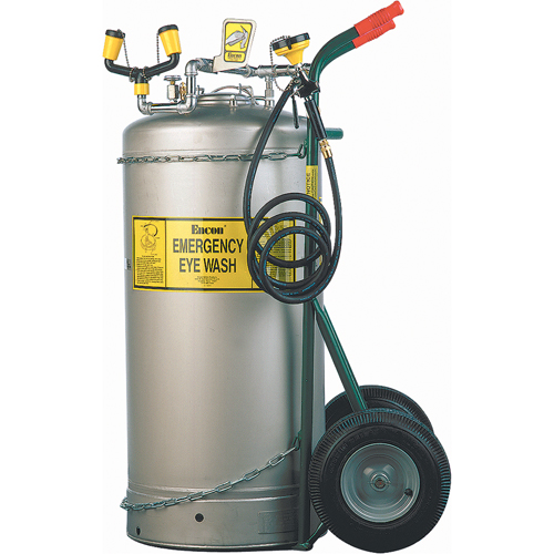 Douche oculaire autonome, Pressuris&eacute;, Capacit&eacute; 37 gal., Conformit&eacute; ANSI Z358.1 Waymarc Industries Inc