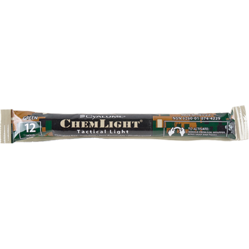 6" Cyalume&reg; Lightsticks, Green, 12 hrs. Duration Waymarc Industries Inc