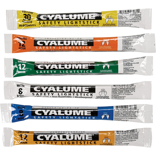 6" Cyalume&reg; Lightsticks, Green, 12 hrs. Duration Waymarc Industries Inc