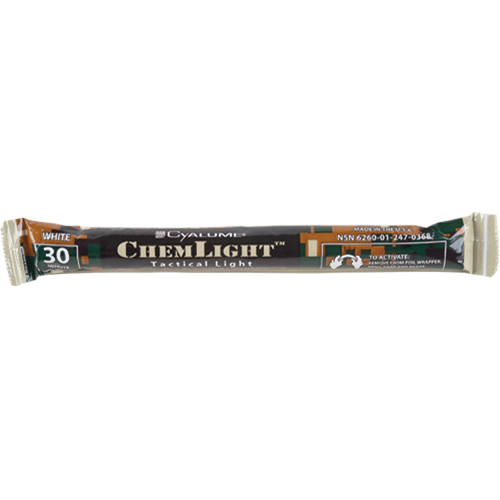 6" Cyalume&reg; Lightsticks, White, 30 mins. Duration Waymarc Industries Inc
