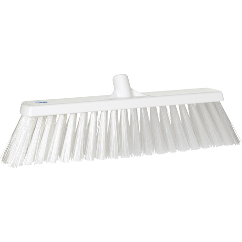 Large Particle Push Broom Head, 2-1/2", Polyester, White Waymarc Industries Inc