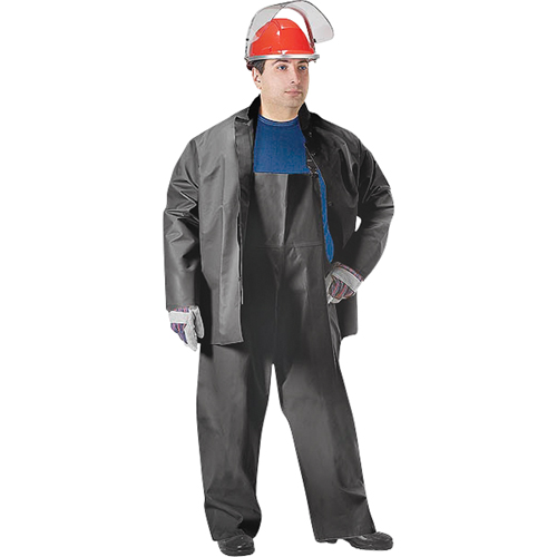 SBR Vulcan Rain Jacket, Rubber, Medium, Black Waymarc Industries Inc