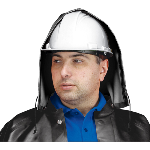 SBR Vulcan Rain Hood, One Size, Black, Rubber Waymarc Industries Inc