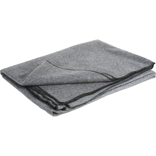 Flame-Resistant Wool Blanket, Wool, 84"L x 66"W Waymarc Industries Inc