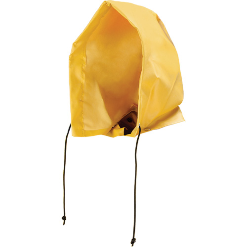 Neo-Slick Chemical & Acid Resistant Rain Hood, One Size, Yellow, PVC Waymarc Industries Inc