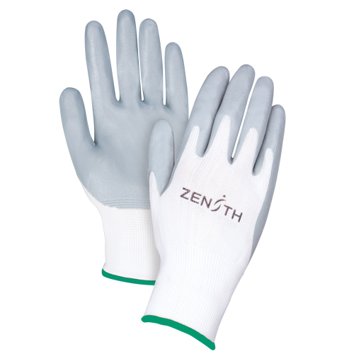 Gants l&eacute;gers enduits et respirants, 8/Moyen, R&ecirc;vetement Mousse de nitrile, Calibre 13, Enveloppe en Polyester Waymarc Industries Inc