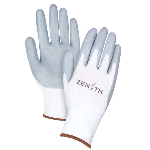 Gants l&eacute;gers enduits et respirants, 9/Grand, R&ecirc;vetement Mousse de nitrile, Calibre 13, Enveloppe en Polyester Waymarc Industries Inc