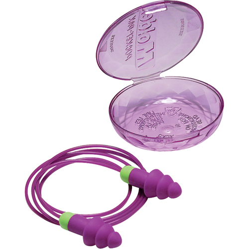 Rockets&reg; Reusable Earplugs, Corded, Bulk - Plastic Case, 27 dB NRR, One-Size Waymarc Industries Inc