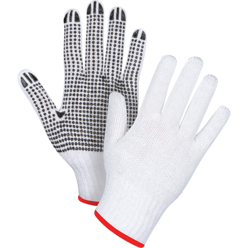 Gants tricot&eacute;s &agrave; pois, Poly/coton, Un c&ocirc;t&eacute;, Calibre 7, Petit Waymarc Industries Inc