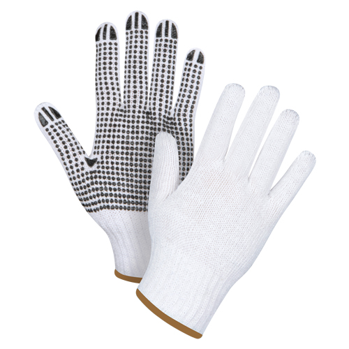 Gants tricot&eacute;s &agrave; pois, Poly/coton, Un c&ocirc;t&eacute;, Calibre 7, Grand Waymarc Industries Inc